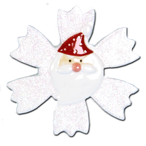 POR102: Glitter Snowflake Santa (24pk)