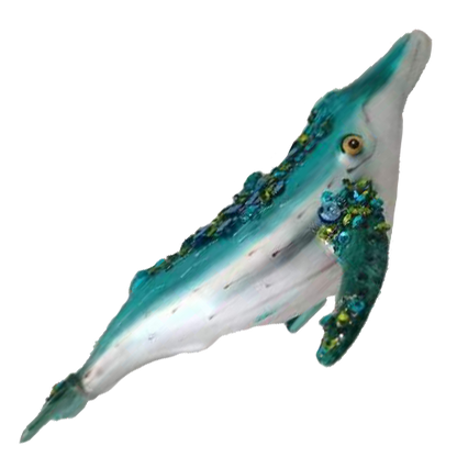 HZZ115: Glass Cetacean Whale (6pk)
