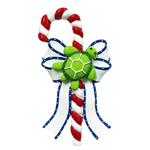 CAN256: Sea Turtle Candy Cane (24pk)