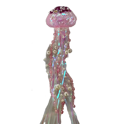 HZZ109: Red Glass Jellyfish (6pk)