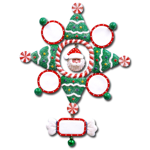 CL404S: Santa Snowflake (24pk)