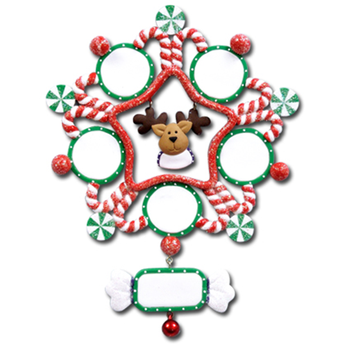 CL405: Reindeer Snowflake (24pk)