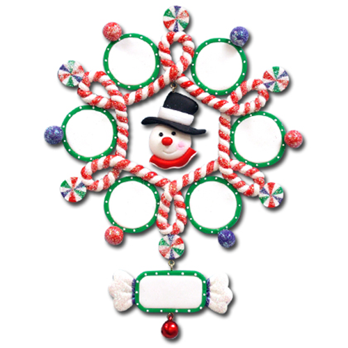 CL406: Snowman Snowflake (24pk)