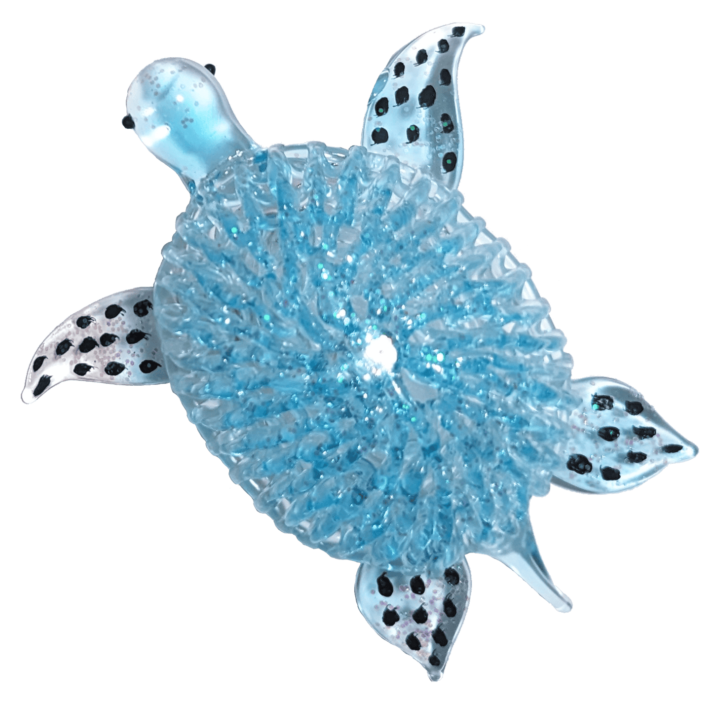 HZZ135: Aqua Beach Disc Ornament (6pk)