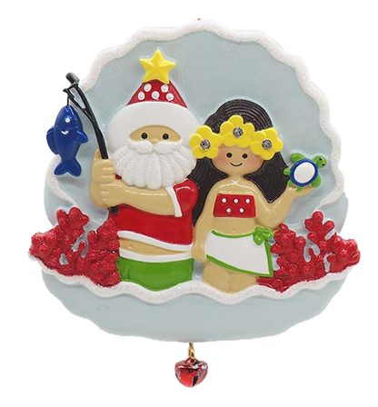 LR133: Santa Scallop w/ Girl (24pk)