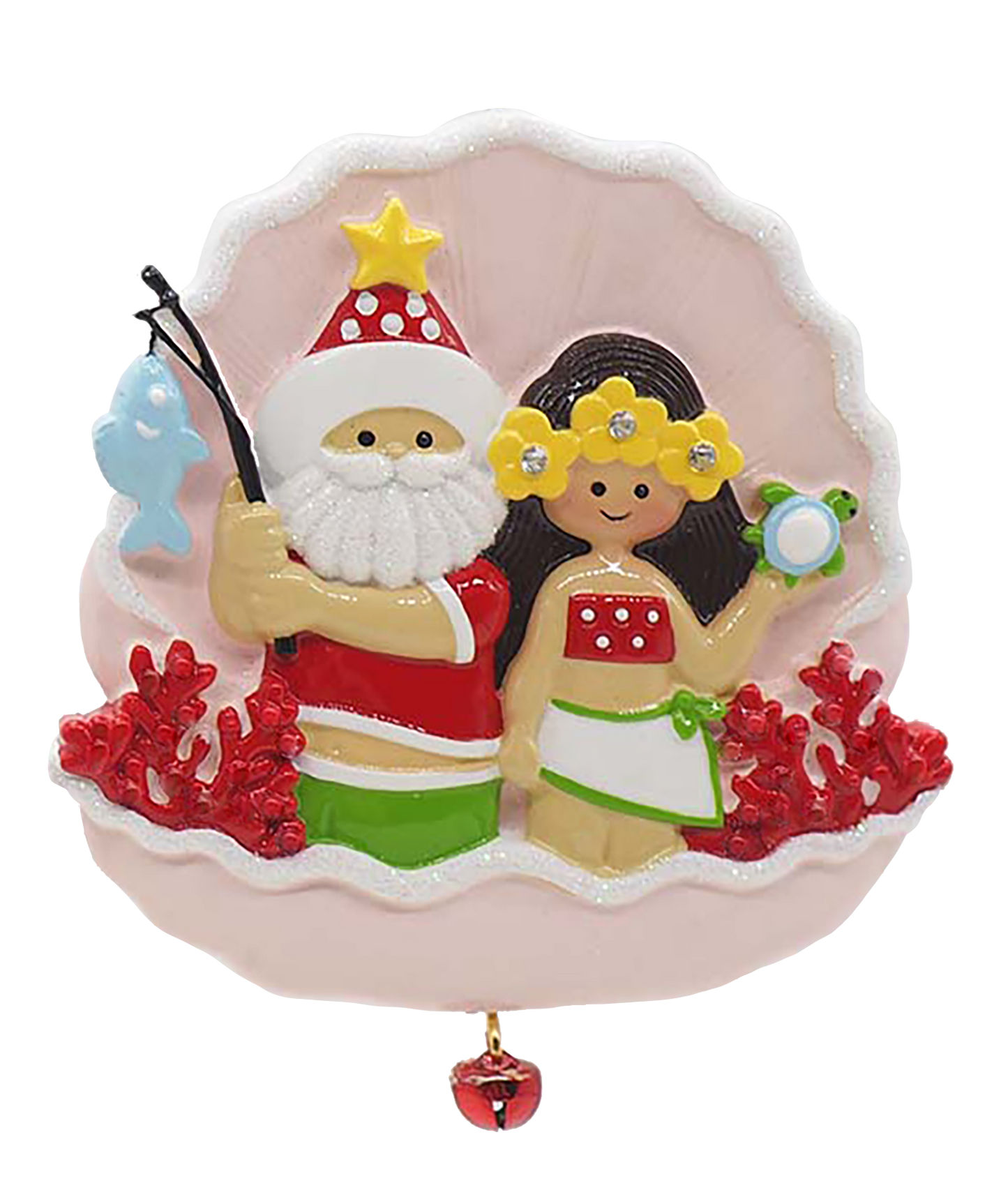 LR133: Santa Scallop w/ Girl (24pk)