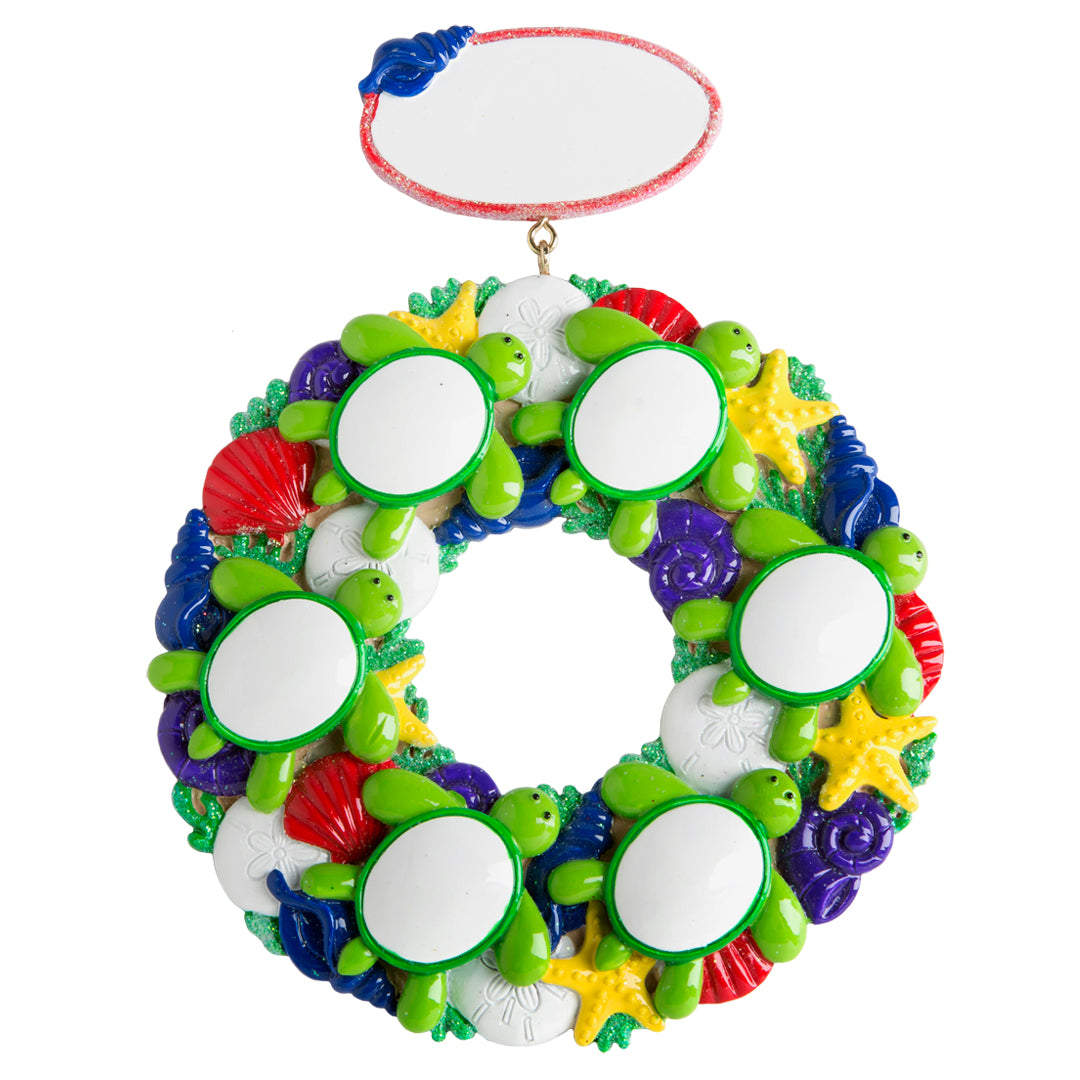 NT156PM: Primary Sea Turtle Wreath 6 (12pk)