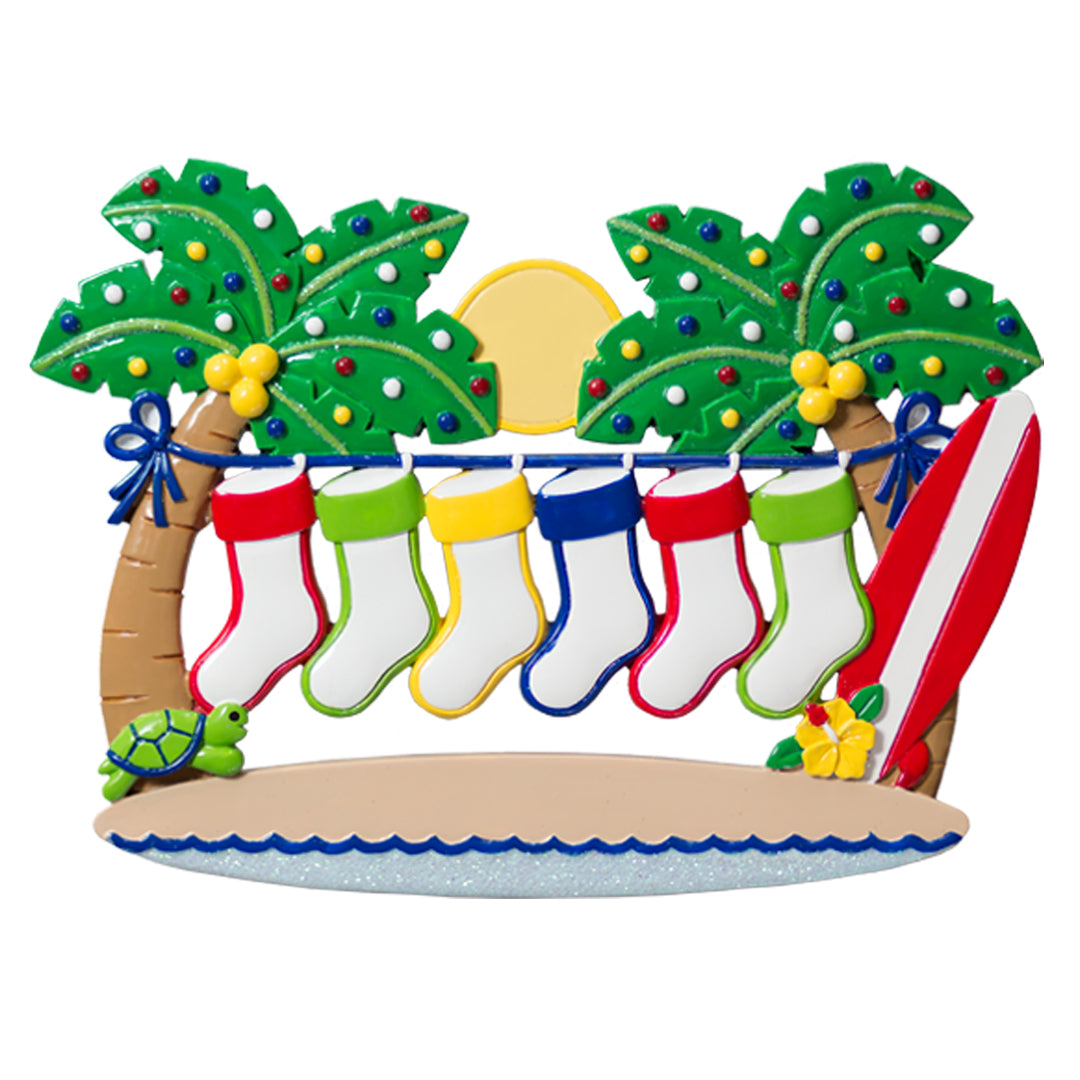 NT186: Palm Trees w/ 6 Stockings (12pk)