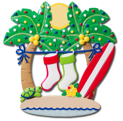NT182: PALM TREES WITH STOCKINGS (24pk)